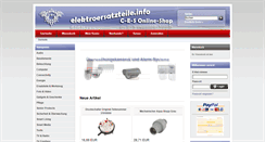 Desktop Screenshot of elektroersatzteile-info.de