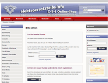 Tablet Screenshot of elektroersatzteile-info.de
